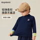 MQDMINI children's clothing children's bottoming shirt half turtleneck color matching bottoming top for boys and girls soft and waxy comfortable baby spring style