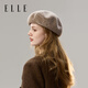 ELLE beret women's autumn and winter elegant octagonal hat retro versatile painter's hat fashionable beret hat one size fits all classic black