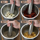 WCZ German 316 stainless steel masher household grinding manual 304 mortar garlic jar mashing garlic mortar mortar garlic 10CM straight garlic masher-304 stainless steel