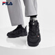 FILA official pea plus velvet shoes dad shoes 2025 winter new casual thick-soled sports shoes men's shoes black-BK 42.5