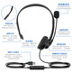 Operator's special headset, customer service headset, noise reduction, mobile phone, desktop laptop, headset, outbound call sales, telemarketing, student online class, wired with microphone, headset, USB interface-tuning function