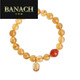 Banachgavan citrine bracelet for women simple Buddha beads south red bracelet citrine beads 10mm