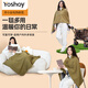 YOSHOY Electric Heated Shawl Blanket Warm Cloak Electric Heated Body Warming Blanket Multifunctional Heating Blanket Portable Electric Blanket Light Green (without power bank) 150cm*80cm