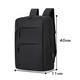 Men's backpack new style simple large capacity business computer backpack outdoor travel fashion casual student school bag black