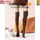 Modal over-the-knee stockings for women, pressure slimming spring and autumn anti-sliding terry warm knee pads autumn and winter non-constricting thigh socks, dark gray, warm and non-slip, slimming but not bloated, one size fits all for small people
