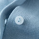 INMAN Commuting Simple Casual Knitted Cardigan Women's 2025 Autumn Retro Embroidered Soft and Comfortable Round Neck Sweater Milk Blue S