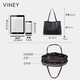 Viney cowhide bag women's bag large capacity tote bag light luxury shoulder bag birthday gift high-end for girlfriend and wife