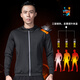 LI NING Li Ning Sports Jacket Men's Winter Fitness Jacket Plus Velvet Windbreaker Autumn and Winter Quick-Drying Clothing Running Training Cycling Jersey Plus Velvet - Light Gray Jacket Plus Velvet Warmth - S