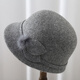 Qisiman autumn and winter middle-aged and elderly hats for mothers, woolen woolen hats, thickened and warm, grandma and old lady hats, dark khaki, one size fits all, adjustable