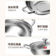 Kangbach hot pot special pot 304 stainless steel double bottom large capacity uncoated soup pot induction cooker household multi-function pot