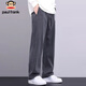 Paul Frank Pants Men's Autumn and Winter Straight Leg Loose Casual Pants Men's American Wide Leg Men's Pants Modern Gray XL