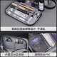 German high-end toiletry bag for men on business trips, wet and dry separation waterproof portable set for women, large capacity, small size, three-layer leather film, gray