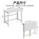 Zhaishida computer desk folding table home desk office desk movable bedside table study table gaming table DNZ-20 integrated folding storage 100*50cm