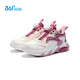 361 Children's Sports Shoes 25 Winter Light Cushioning Leather Knob Buckle Casual Running Shoes for Men, Women, and Large Children, Pink 33