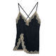 
Sexy pajamas, women's sexy lace underwear, flirting, ice silk small breast, bed nightgown, large size, black, average size 80130Jin[Jin equals 0.5 kg]4865