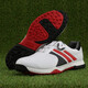 PGM golf shoes men's waterproof shoes wide version super soft shoes new product XZ118-white black red 42