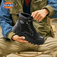 Dickies Botas Martin para hombre Botas de moda para hombre Botas cómodas para exteriores Botas de cuero Botas de trabajo de estilo británico para hombre Negro 43