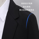 GOKU men's casual suit Korean high-end youth dress formal suit handsome style black suit + pants 2XL weight 160-180Jin Jin equals 0.5 kg
