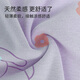 Purple flower language 100% cotton children's one-piece pajamas spring and autumn baby boys and girls anti-kicking sleeping bag purple 130
