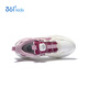 361 Children's Sports Shoes 25 Winter Light Cushioning Leather Knob Buckle Casual Running Shoes for Men, Women, and Large Children, Pink 33