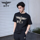 
BOY LONDON [Dark Compass] Couple style short-sleeved scepter print street fashion brand T-shirt N01906 Black N0103902 S