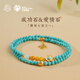 Potala Palace turquoise beeswax multi-circle bracelet 925 silver Hetian jade birth year bracelet for men and women as birthday gifts for girlfriends