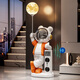 British internet celebrity astronaut astronaut audio living room decoration large floor-standing home entrance entrance 2026 new creative extra large blue upgraded Xiaoai speaker + electronic clock 132CM total height