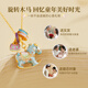 Lao Fengxiang Necklace Women's S925 Silver Color Rocking Horse Pendant Jewelry Best Friend's Birthday Anniversary Gift for Girlfriend and Wife Guardian Innocence*Carousel Necklace*Branded Gift Box