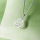 Saturday Blessing White Moonlight Chalcedony Buddha Necklace Men's and Women's Pendant Birthday Gift J0414089 Color Rope