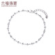 Lukfook Jewelry Platinum 950 Hexagonal Turned Beads CNC Craft Platinum Bracelet Price HEP0001DS 2.88g (including labor cost 363 yuan)
