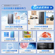 MeiLing Storage Division 609-liter side-by-side door refrigerator dual frequency conversion first-class energy-efficiency energy-saving ultra-large capacity household refrigerator air-cooled frost-free elegant gray BCD-609WPCX national subsidy