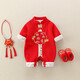 G.duck little yellow duck baby clothes, spring and autumn newborn onesies, male and female baby one-year-old dresses, full moon and hundred days, picture color, 66cm, 3-6 months, recommended baby 10-13Jin Jin equals 0.5kg cm