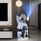 Chenyu astronaut decoration living room floor-standing large astronaut TV cabinet sofa side decoration housewarming gift upgrade Astronaut Ram blue audio starry sky lamp