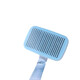 Cat comb special for removing loose hair, dog hair brush, needle comb, Teddy comb brush, dog comb brush, pet hair pulling brush, pet comb - blue - 1 pc