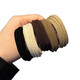 Durable black elastic hair band women's high ponytail hair rope headband leather case simple and versatile rubber band hair accessories mixed color 5 pieces (OPP bag)