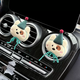 Yusenyi Car Aromatherapy Car Interior Decoration Cute Cartoon Puppy Perfume Clip Car Air Conditioner Air Vent Decoration 1 Air Outlet Aromatherapy (Kitten in the Hat) 1 Air Outlet Aromatherapy (Kitten in the Hat) 1 1g 1 bottle