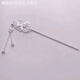 KZD Old Phoenix 999 sterling silver hairpin for women, Butterfly Silver Hairpin, handmade hairpin, hair ornaments, Chinese Valentine's Day gift for your lover, butterfly silver hairpin 9.922g