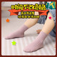 Pure cotton socks for men and women, medium and large children, double-needle solid color sweat-absorbent breathable baby socks, spring, autumn and winter, deodorant, coarse-grained cotton socks for boys, 5 colors, 5 pairs, one size fits all, 8-12 years old