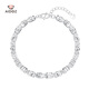 Aido Diamond pt950 Platinum Shining Star Bracelet Women's Platinum Wide Face Thick Bracelet Weight 6.6-6.8g Length 16+2cm Width Approximately 4mm