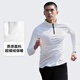 BURUITE sports T-shirt for men and women in autumn and winter quick-drying long-sleeved running sports cycling clothing training stand-up collar half-zip sweatshirt basic black M recommended weight 120-145Jin Jin equals 0.5 kg