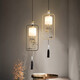 Heliang All Copper Neues chinesisches Stil kleine Kronleuchter Single Head -Nacht -Lampe Chinesische Teeraum Bar Kronleuchter Eingangsflur Lampe 9925 Ein Stil Fulu Chaole - schwarzes Rubgold - mit drei Farben Glühbirnen