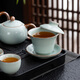 Lu Yan丨Beijing Hongyun Real Bare Price Complete Kung Fu Tea Set with Tea Tray Tianqing Ru Kiln Xishi Pot 16 Pieces