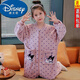 Disney (Disney) Kuromi children's one-piece pajamas for girls autumn and winter plus velvet flannel baby girl belly protection sleeping bag coral velvet one-piece velvet BLF3313# Kuromi 14 size 115-125CM 45Jin Jin is equal to 0.5 kg