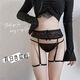 Mengbai My Sexy Lace Design Adjustable Garter Leg Ring One Thread Sexy Panties Black One Size Recommendation 110Jin Jin is equal to 0.5kg within
