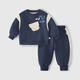JELLYBABY antibacterial boys' sports suit, children's sweatshirt two-piece set, handsome small and medium-sized children's clothing, trendy baby autumn clothing for boys