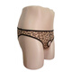 Leopard print men's underwear low-waisted hollow breathable sexy men's thong free pants one size one size