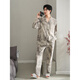 Yalu Pyjamas Spring and Automne Pure Coton Pure à manches longues Men d'automne mince plus taille plus d'automne et de vêtements d'hiver Ensemble de vêtements de maison 13063 Couleur d'image M hauteur d'environ 165 mètres, poids 100-125 Jin [Jin est égal à 0,5 kg]