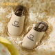 Balabala children's slippers spring and autumn boys and girls indoor home boys cotton and linen slippers four seasons breathable and lightweight baby hemp slippers