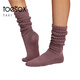 Toesoxtavi co-branded yoga socks non-slip sports pile socks Pilates women's training socks double 11 dark red S (size 34-38)