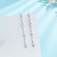 Lao Fengxiang platinum earrings fish scale wheat ears tassel earrings as a gift for your girlfriend as a gift platinum jewelry platinum about 6.04g